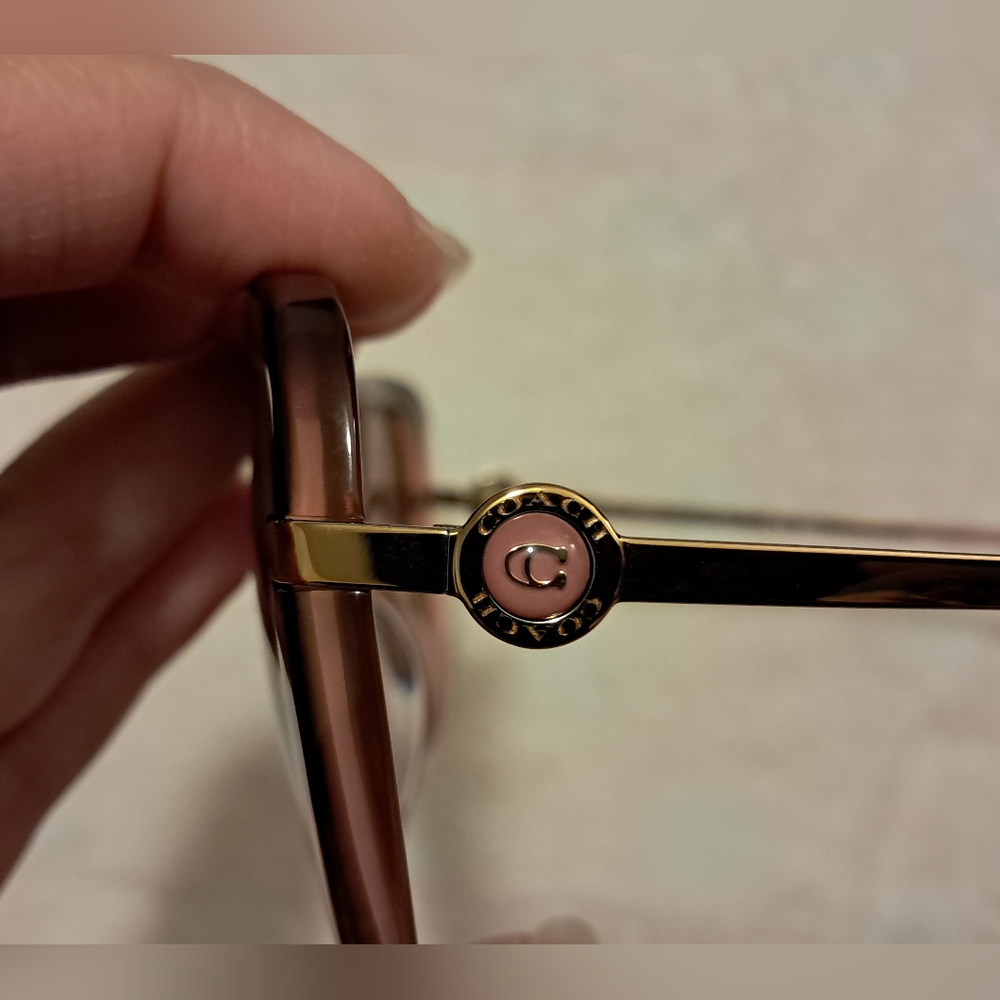 Coach Women's Sunglasses With Case & Cloth- Rose Gradient - Picture 6 of 10